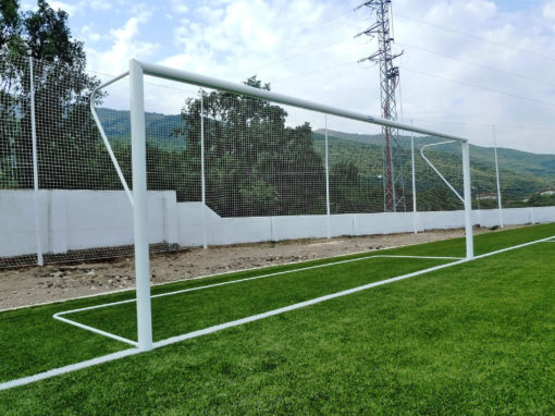 Porterías aluminio fútbol 11. Campo de Fútbol de Hervás.
